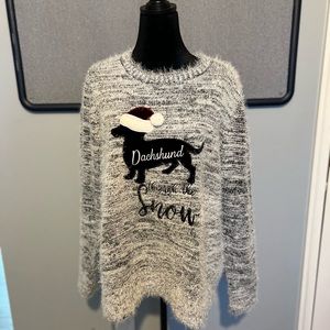 Women’s “Dachshund through the snow” Sweater